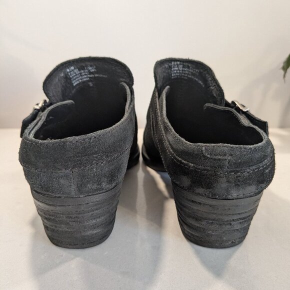 B.O.C Western Suede Slip on Mules - black size 9.5 - Picture 5 of 6